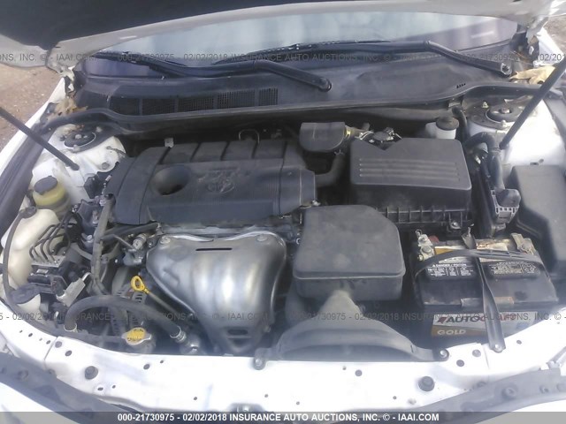 4T4BF3EK2AR073899 - 2010 TOYOTA CAMRY SE/LE/XLE WHITE photo 10