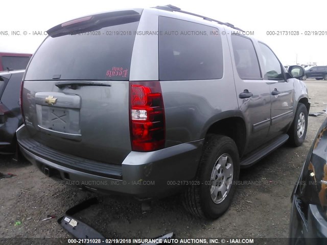 1GNFC13C09R294870 - 2009 CHEVROLET TAHOE C1500  LS GRAY photo 4