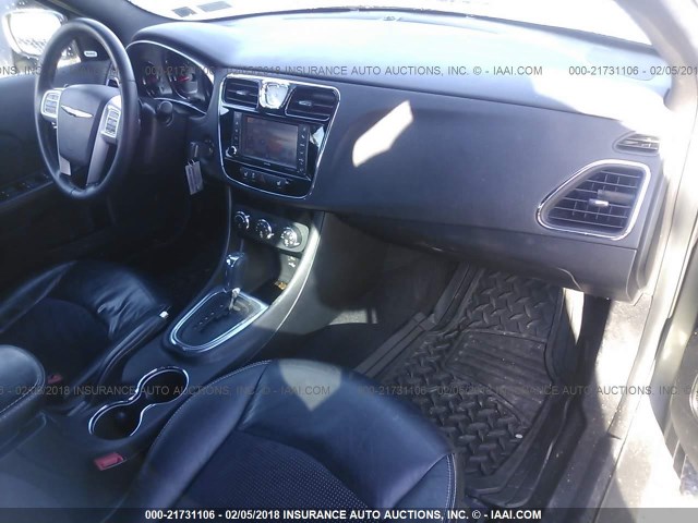 1C3CCBHG3CN284320 - 2012 CHRYSLER 200 S GRAY photo 5