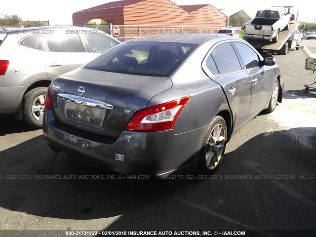 1N4AA5AP8AC822058 - 2010 NISSAN MAXIMA S/SV GRAY photo 4