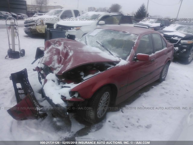 WBACD4327WAV59700 - 1998 BMW 328 I AUTOMATIC ORANGE photo 2