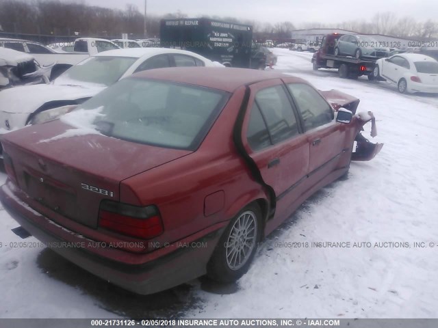 WBACD4327WAV59700 - 1998 BMW 328 I AUTOMATIC ORANGE photo 4