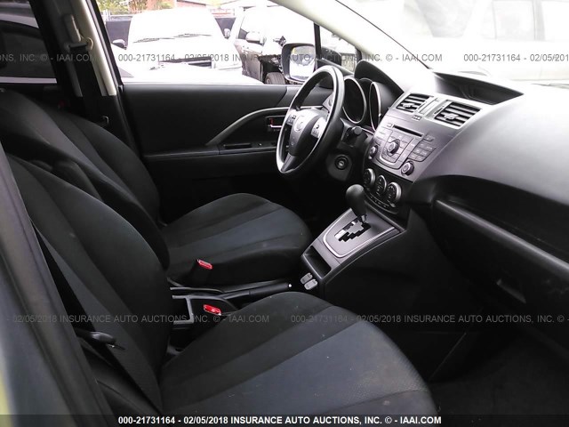 JM1CW2BL4E0165927 - 2014 MAZDA 5 SPORT SILVER photo 5