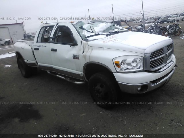 3D7MX48A78G129660 - 2008 DODGE RAM 3500 ST/SLT WHITE photo 1