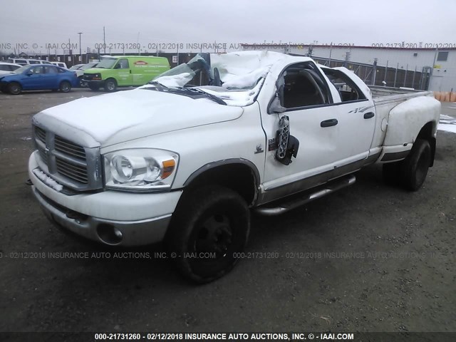 3D7MX48A78G129660 - 2008 DODGE RAM 3500 ST/SLT WHITE photo 2