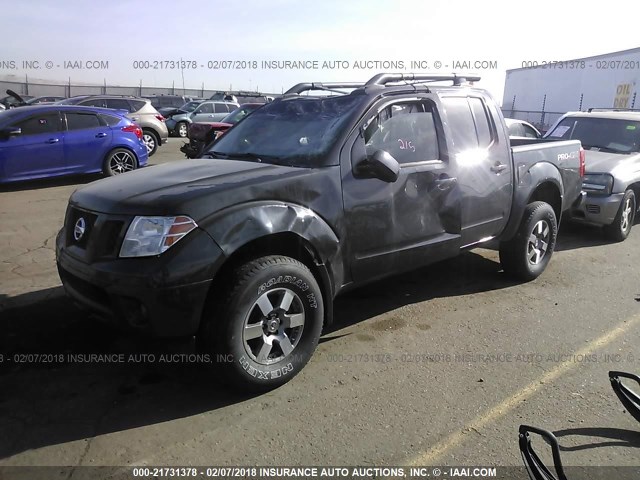 1N6AD0EV7BC409107 - 2011 NISSAN FRONTIER S/SV/SL/PRO-4X GRAY photo 2