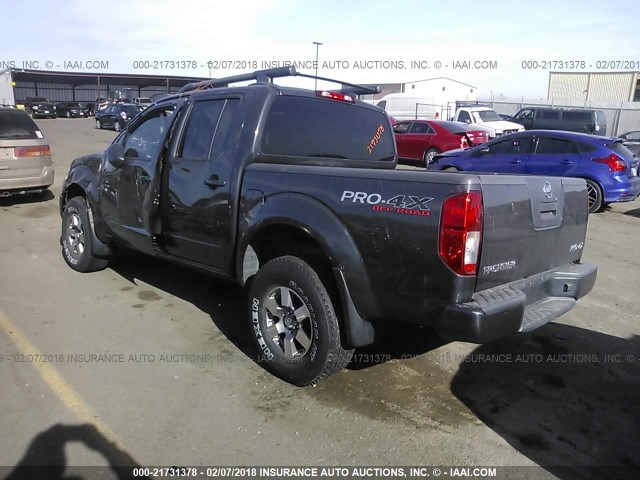 1N6AD0EV7BC409107 - 2011 NISSAN FRONTIER S/SV/SL/PRO-4X GRAY photo 3