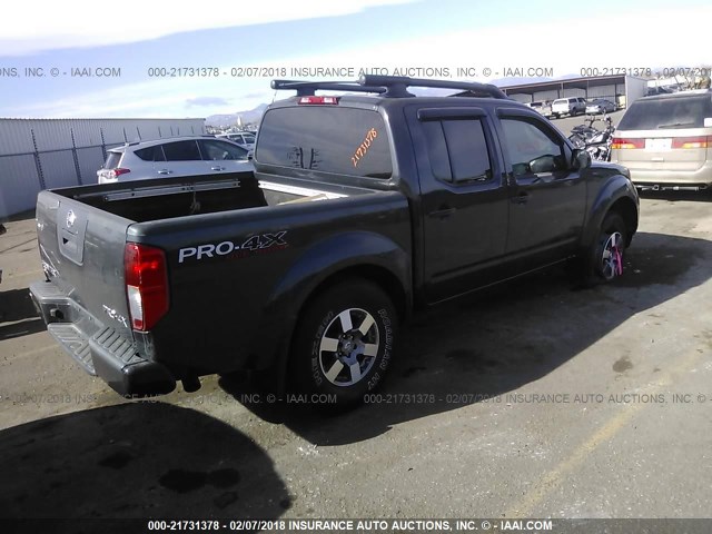 1N6AD0EV7BC409107 - 2011 NISSAN FRONTIER S/SV/SL/PRO-4X GRAY photo 4