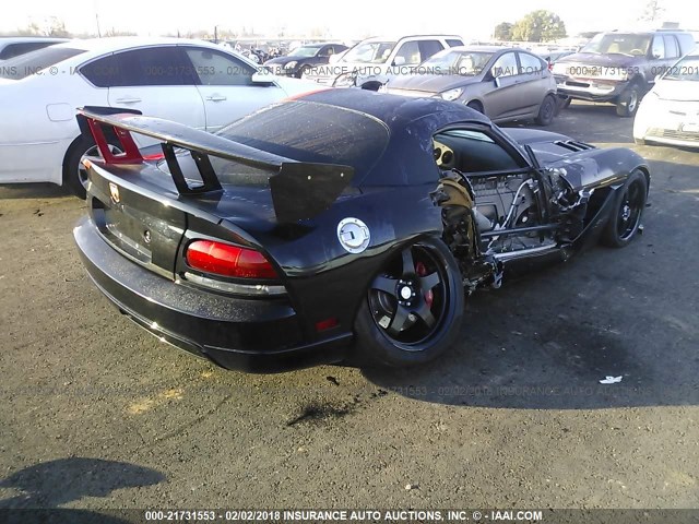 1B3JZ69Z28V200893 - 2008 DODGE VIPER SRT-10 BLACK photo 4