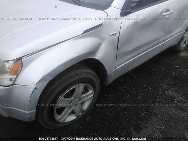 JS3TD947264104022 - 2006 SUZUKI GRAND VITARA LUXURY SILVER photo 6