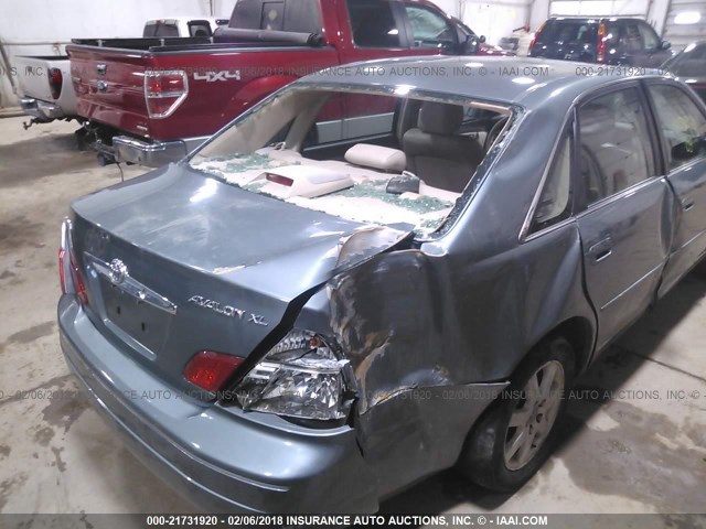 4T1BF28B73U288908 - 2003 TOYOTA AVALON XL/XLS BLUE photo 6