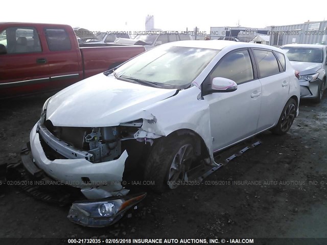 JTNKARJE3GJ509889 - 2016 TOYOTA SCION IM WHITE photo 2