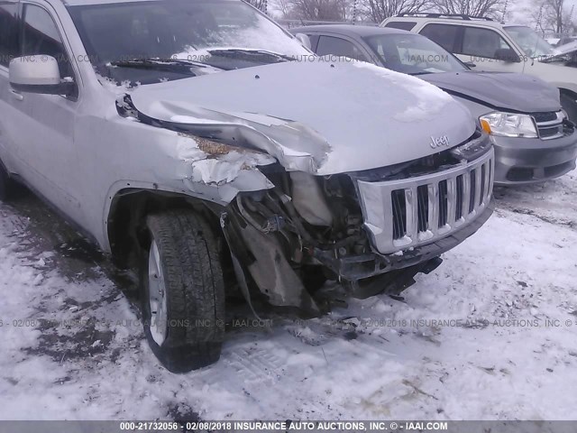 1C4RJFAT1DC571419 - 2013 JEEP GRAND CHEROKEE LAREDO SILVER photo 6