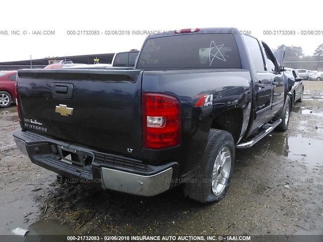 3GCRKSE37AG151074 - 2010 CHEVROLET SILVERADO K1500 LT Dark Blue photo 4