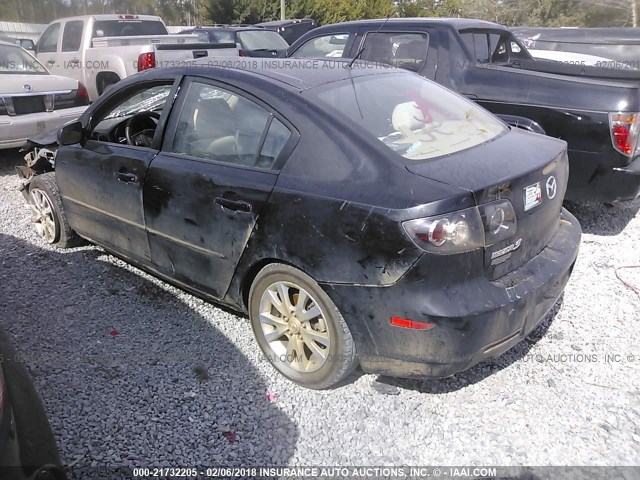 JM1BK12F781844214 - 2008 MAZDA 3 I BLACK photo 3