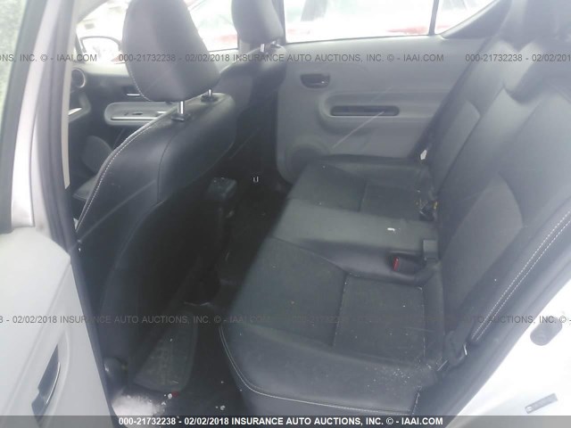 JTDKDTB39D1036713 - 2013 TOYOTA PRIUS C SILVER photo 8