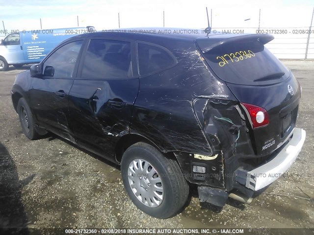 JN8AS58V79W178661 - 2009 NISSAN ROGUE S/SL BLACK photo 3