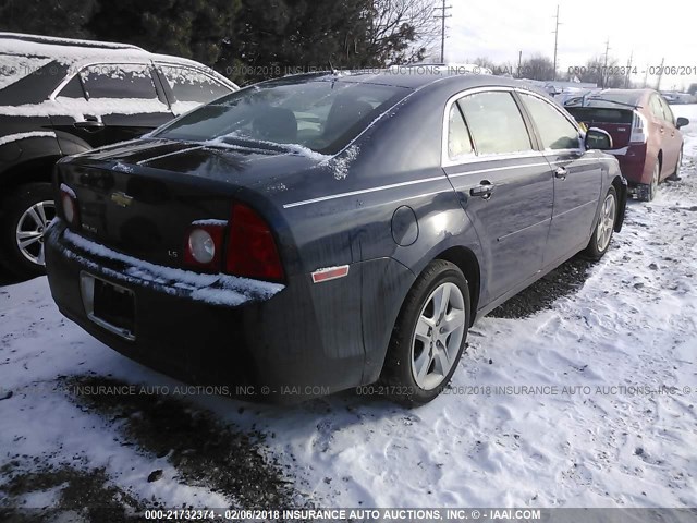 1G1ZG57B594215752 - 2009 CHEVROLET MALIBU LS 蓝色 照片 4