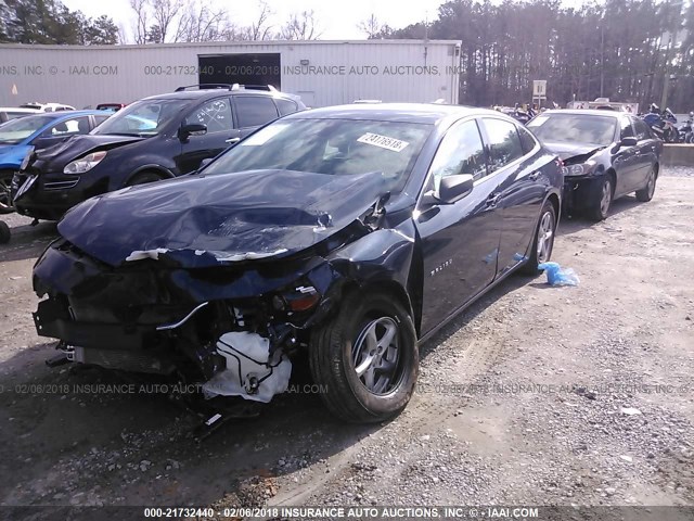 1G1ZB5ST8GF349851 - 2016 CHEVROLET MALIBU LS 蓝色 照片 2