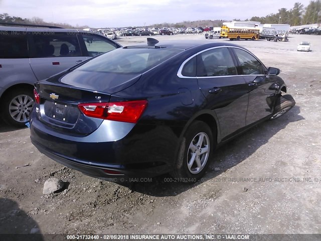 1G1ZB5ST8GF349851 - 2016 CHEVROLET MALIBU LS 蓝色 照片 4