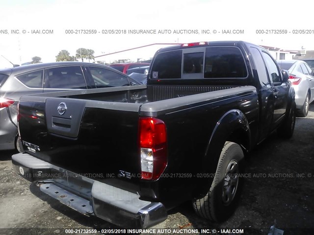 1N6BD06T98C405084 - 2008 NISSAN FRONTIER KING CAB XE/KING CAB SE BLACK photo 4