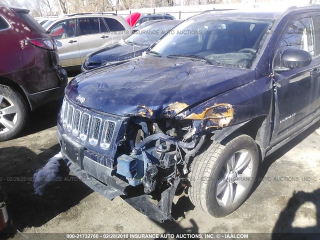 1C4NJCEB4CD622533 - 2012 JEEP COMPASS LATITUDE 蓝色 照片 6