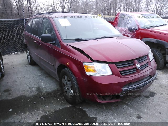 2D4RN4DE8AR138613 - 2010 DODGE GRAND CARAVAN SE RED photo 1