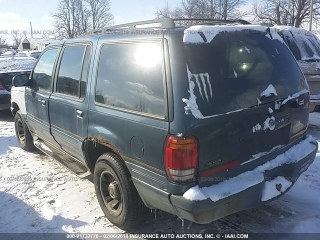 4M2ZU55PXWUJ20995 - 1998 MERCURY MOUNTAINEER  BLUE photo 3