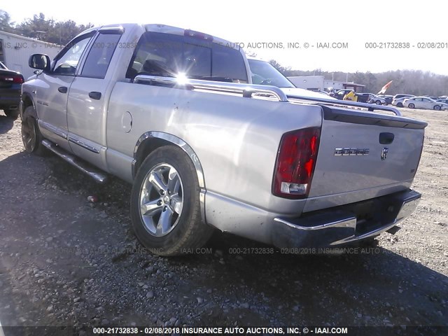 1D7HU18276S524705 - 2006 DODGE RAM 1500 ST/SLT SILVER photo 3