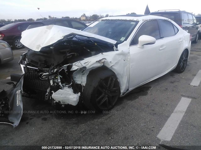 JTHBA1D21G5027713 - 2016 LEXUS IS 200T WHITE photo 2