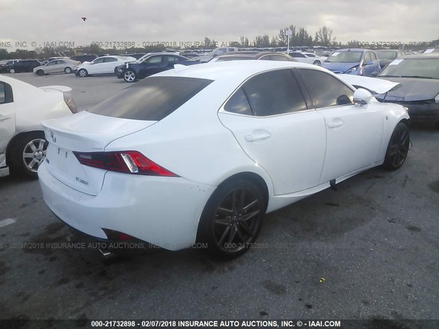 JTHBA1D21G5027713 - 2016 LEXUS IS 200T WHITE photo 4