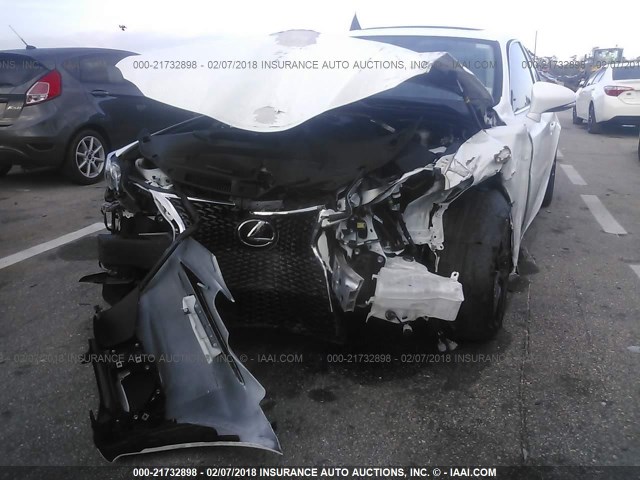 JTHBA1D21G5027713 - 2016 LEXUS IS 200T WHITE photo 6