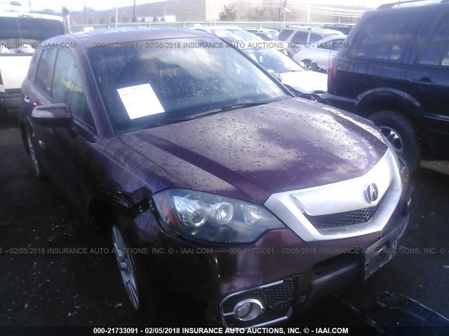 5J8TB1H29AA001289 - 2010 ACURA RDX MAROON photo 1