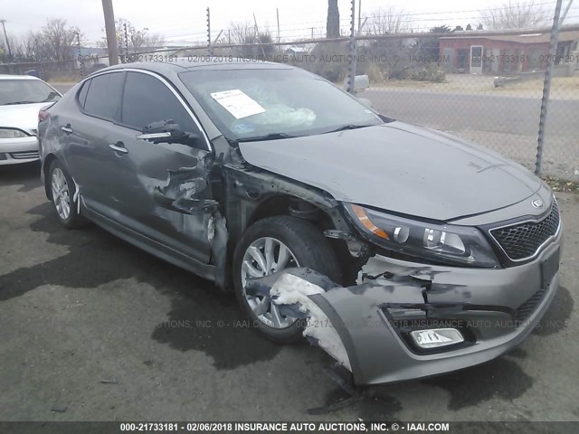 5XXGN4A77FG455325 - 2015 KIA OPTIMA EX GRAY photo 6