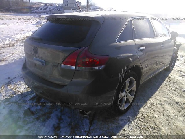 4T3BK11A19U012134 - 2009 TOYOTA VENZA BROWN photo 4