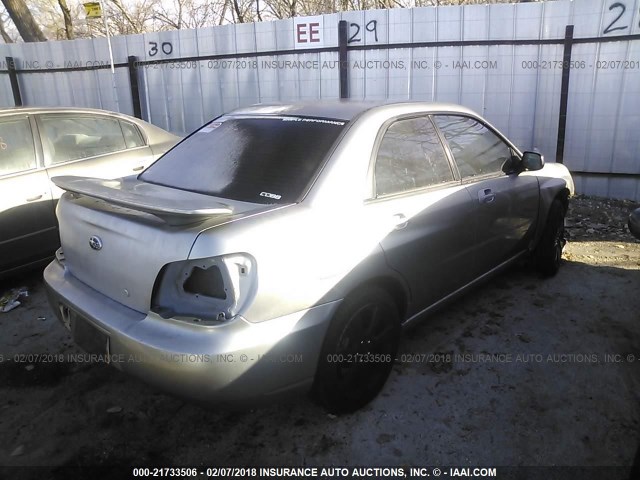 JF1GD79666G502889 - 2006 SUBARU IMPREZA WRX/LIMITED SILVER photo 4