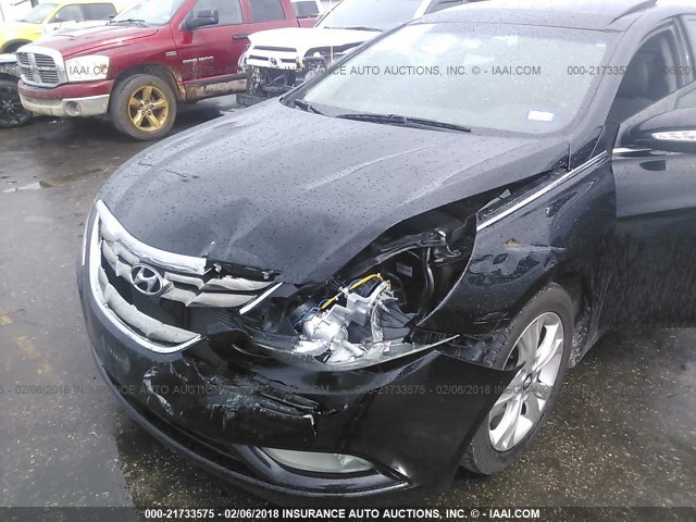 5NPEC4AC7CH493468 - 2012 HYUNDAI SONATA SE/LIMITED BLACK photo 6