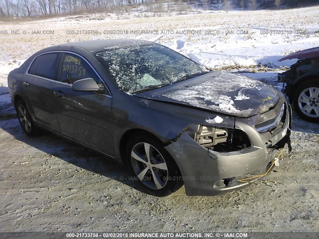 1G1ZC5EUXBF398804 - 2011 CHEVROLET MALIBU 1LT 灰色 照片 1