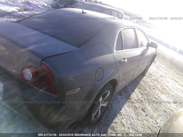 1G1ZC5EUXBF398804 - 2011 CHEVROLET MALIBU 1LT 灰色 照片 4
