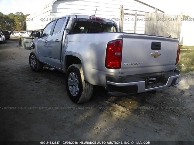 1GCGSCEN8J1117609 - 2018 CHEVROLET COLORADO LT SILVER photo 3