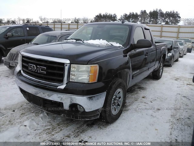 2GTEC19C881252613 - 2008 GMC SIERRA C1500 BLACK photo 2