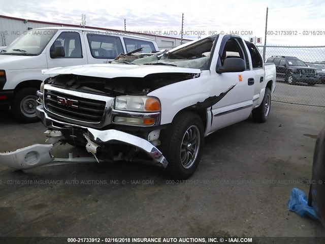 2GTEC13V961327990 - 2006 GMC NEW SIERRA C1500 WHITE photo 2