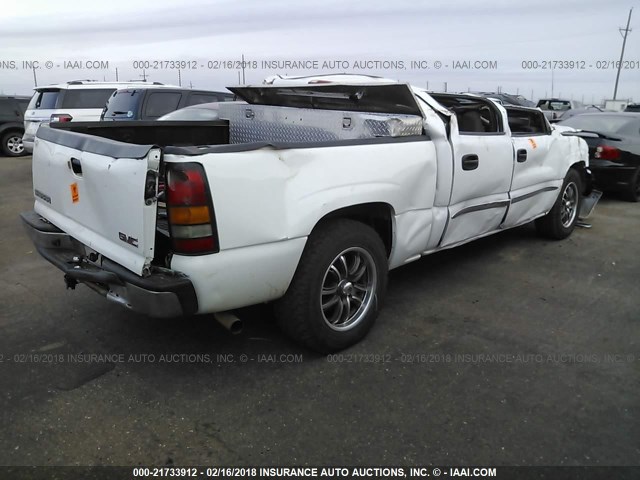 2GTEC13V961327990 - 2006 GMC NEW SIERRA C1500 WHITE photo 4