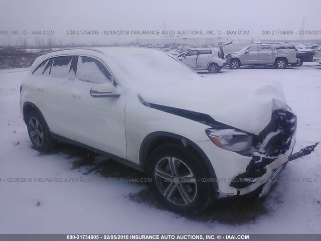 WDC0G4KB4HF119271 - 2017 MERCEDES-BENZ GLC 300 4MATIC WHITE photo 1