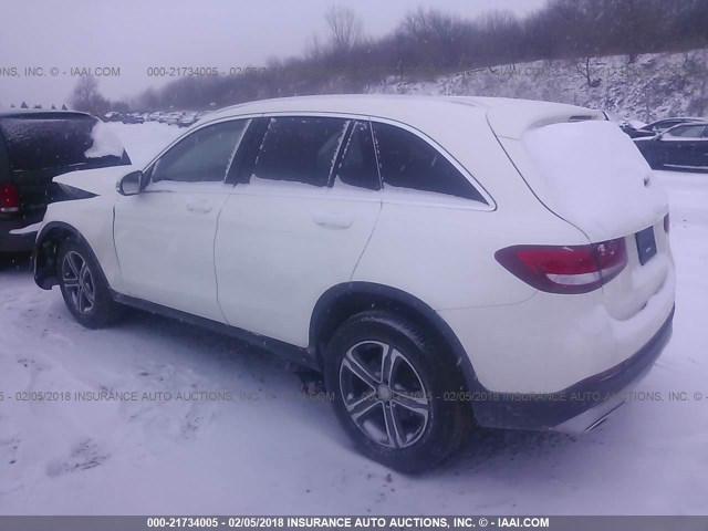 WDC0G4KB4HF119271 - 2017 MERCEDES-BENZ GLC 300 4MATIC WHITE photo 3