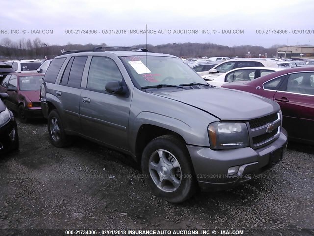 1GNDT33S792107563 - 2009 CHEVROLET TRAILBLAZER LT GRAY photo 1