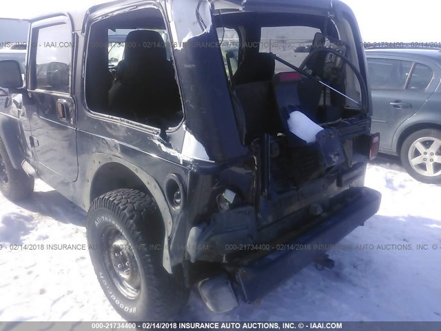 1J4FA49S84P769047 - 2004 JEEP WRANGLER / TJ SPORT BLACK photo 6