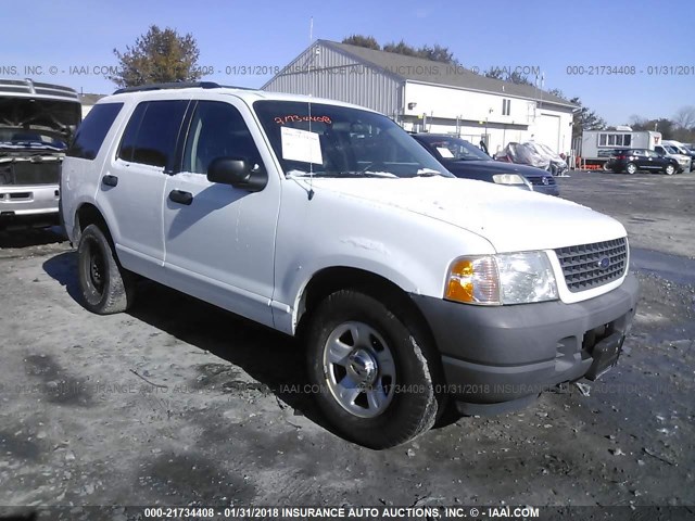 1FMDU72K33ZA76305 - 2003 FORD EXPLORER XLS/XLS SPORT WHITE photo 1