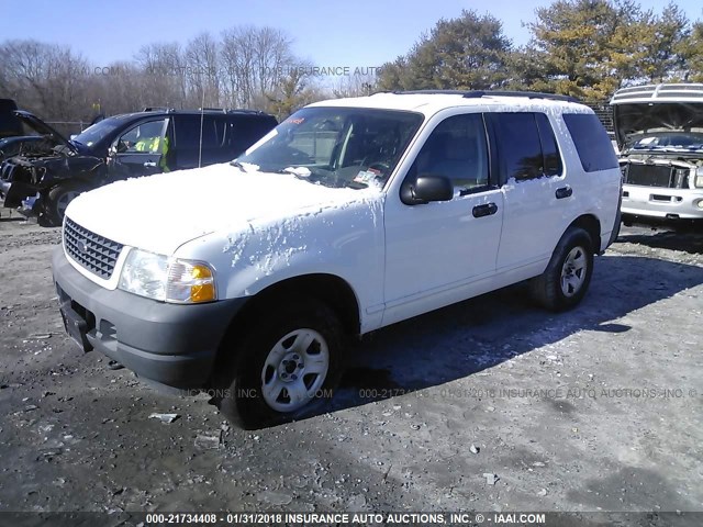 1FMDU72K33ZA76305 - 2003 FORD EXPLORER XLS/XLS SPORT WHITE photo 2