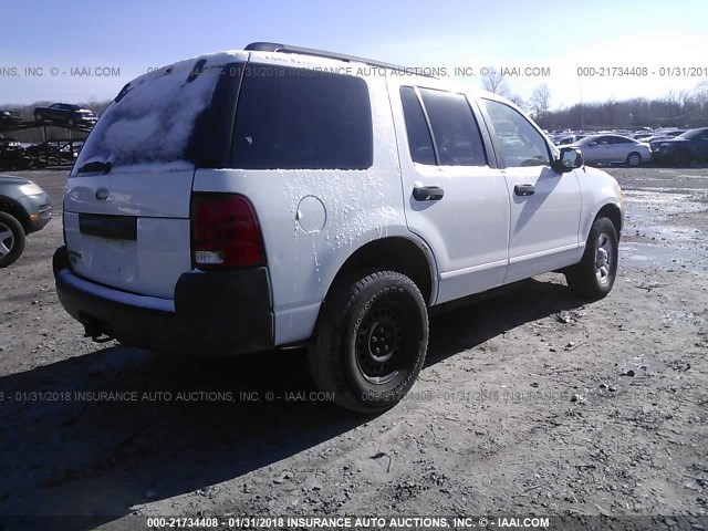 1FMDU72K33ZA76305 - 2003 FORD EXPLORER XLS/XLS SPORT WHITE photo 4
